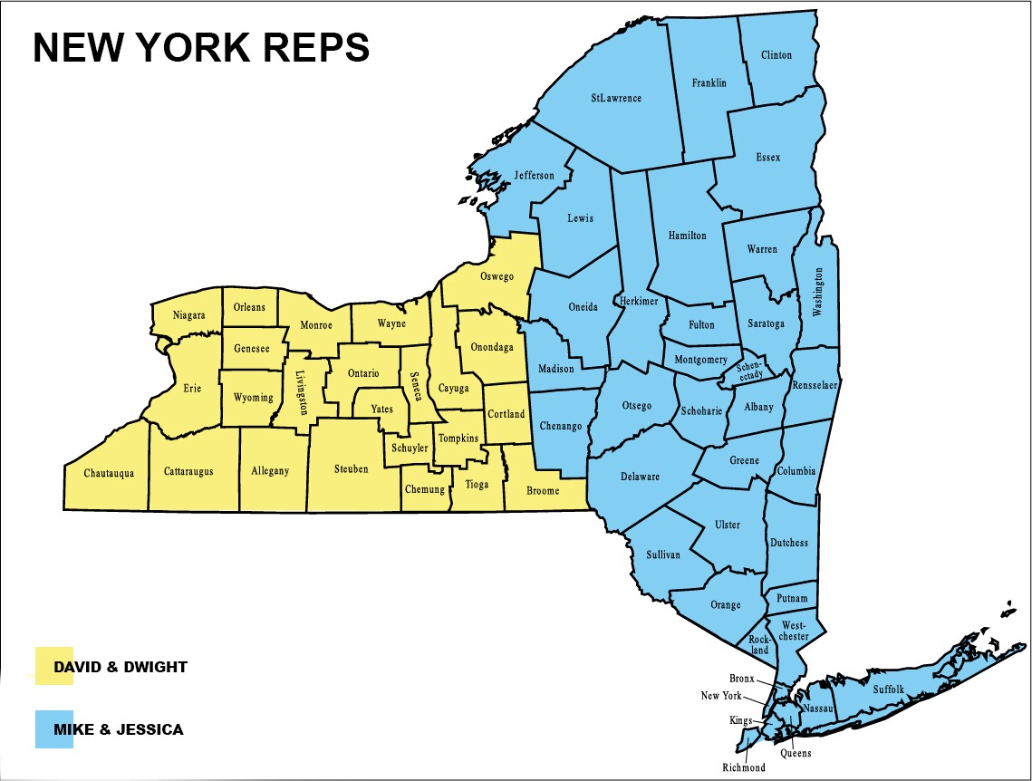 Stanbury New York Region Map