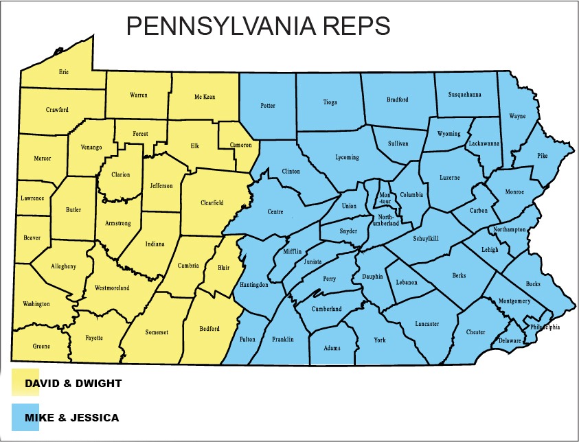Stanbury Pennsylvania Region Map