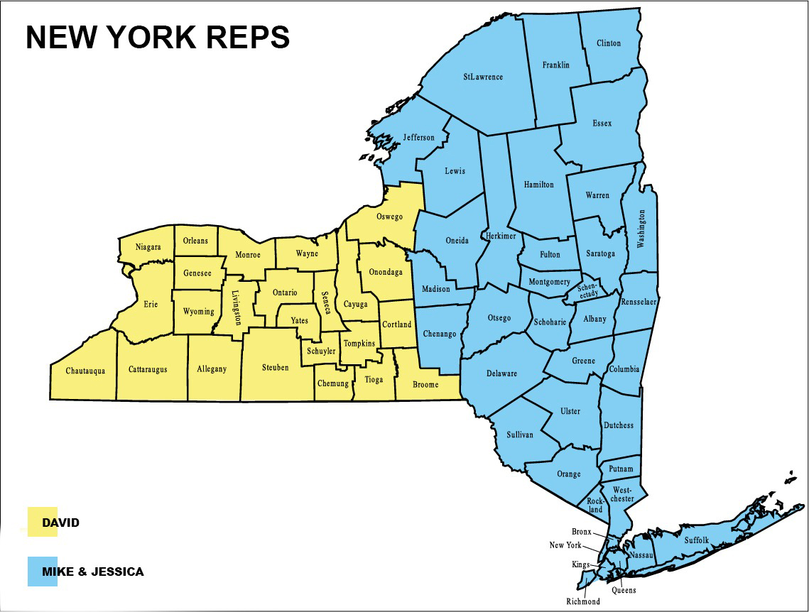 Stanbury New York Region Map